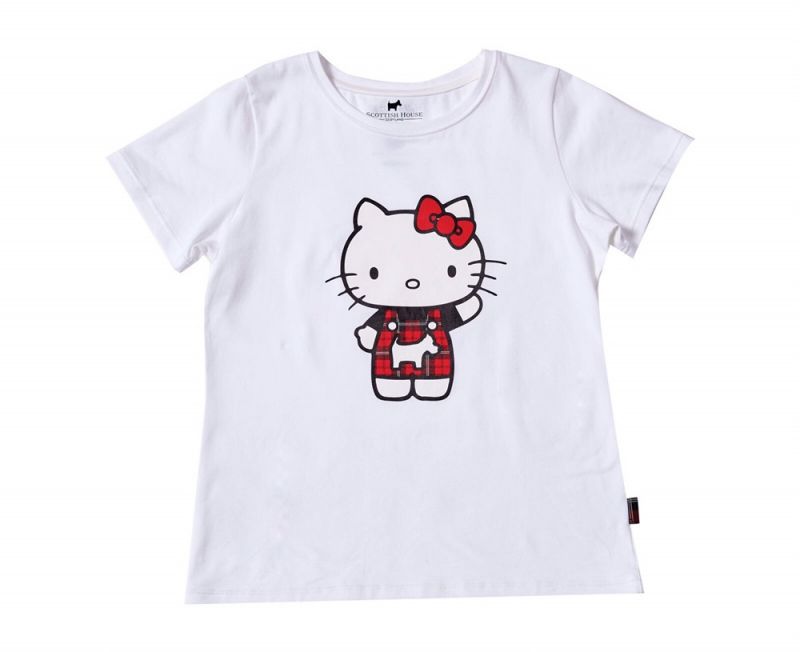 Scottish House x Hello Kitty聯名公益T-Shirt白