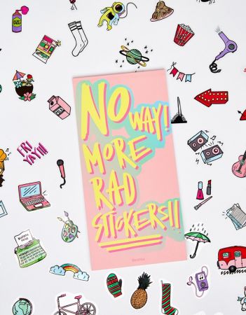 Bershka slogan stickers $490