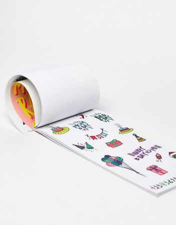 Bershka slogan stickers $490