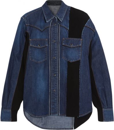 靛藍丹寧拼接外套,Sacai @ Net - A- Porter,約NT28,182。