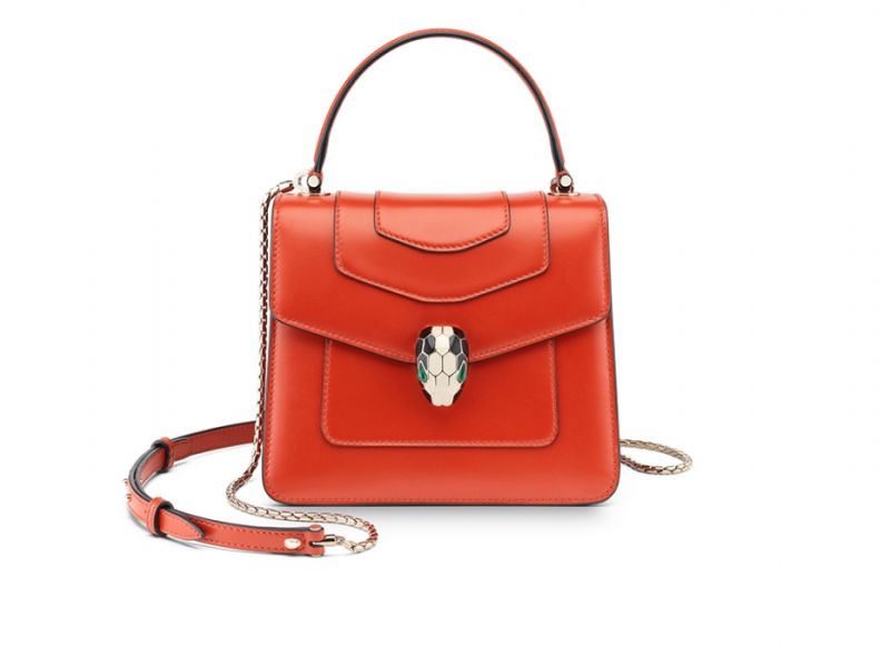 火橘蛋白石色小牛皮包,Bulgari,NT83,300。