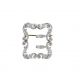 Tiffany飾扣 (1896 - 1909)黃金、鉑金與鑽石3.5x 3.2 x 0.6 cm這些飾扣堪稱是Tiffany運用奢華質材為日常禮服配飾增色的典範。Tiffany打造了一系列搭扣與夾扣,用於裝飾皮帶、服裝、鞋履以及斗篷,不僅外觀華麗,且具備實用功能。