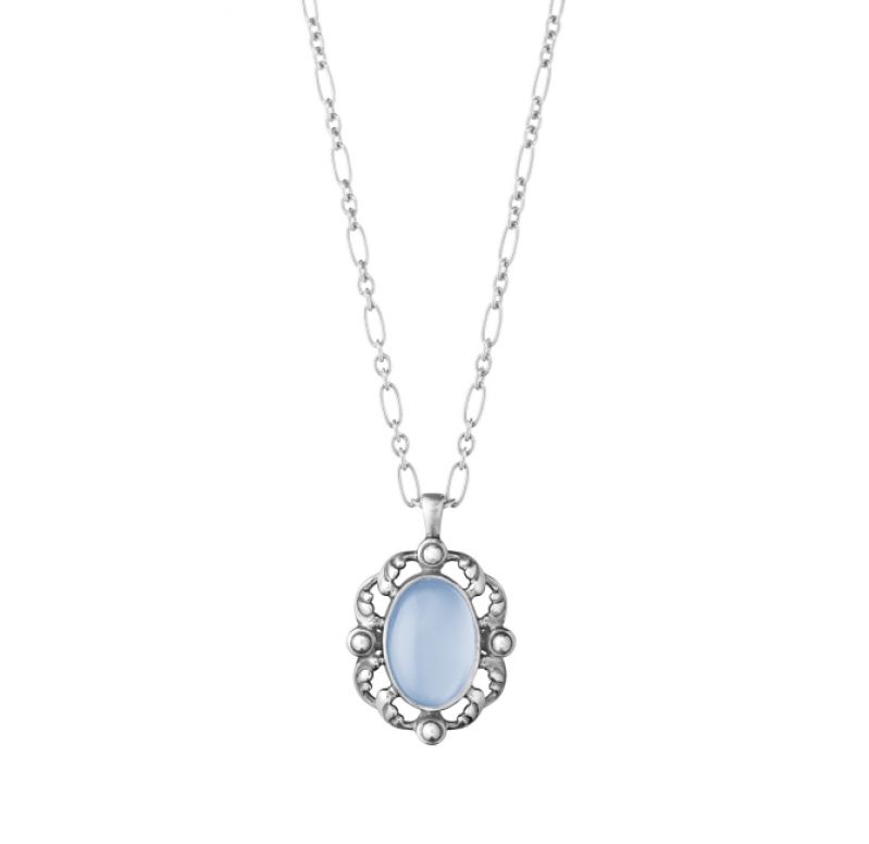 GEORG JENSEN_2018年度紀念純銀藍玉髓項鍊_建議售價NT9,900