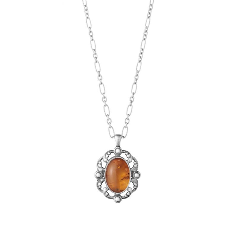 GEORG JENSEN_2018年度紀念純銀琥珀項鍊(台灣獨家限量)_建議售價NT12,000
