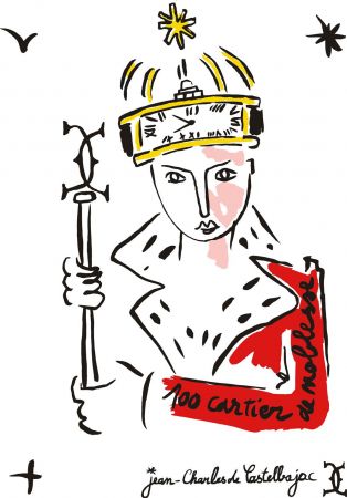 卡斯提巴傑克(Jean-Charles de Castelbajac)- 1994年法國著名服裝設計師卡斯提巴傑克在接受法國週刊《Madame Figaro》採訪時以具詩意又抱有政治色彩的格調表示:「如果所有坦克(TANK)都是卡地亞製作的話,我們早已生活在和平的時代!」© Jean-Charles de Castelbajac