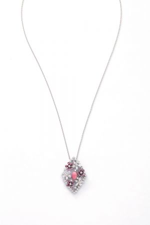 MIKIMOTO 高級珠寶孔克真珠彩寶鑽石墜鍊,800,000元
