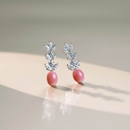 MIKIMOTO 頂級珠寶孔克真珠鑽石耳環,3,450,000元