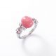 MIKIMOTO 頂級珠寶孔克真珠粉紅剛玉鑽石戒指,2,150,000元
