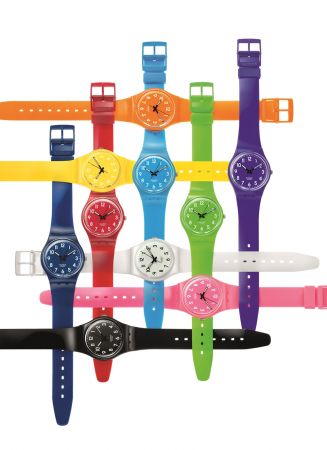 Swatch 於2010年推出價格僅50瑞郎的 Color Code 系列,紀念八〇年代以同樣標價聞名的 Original Gent 腕錶