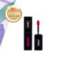 YSL 奢華緞面漆光唇釉 NT$1,250獨特添加頂級精華乳霜,仿若絲緞的質地,一抹融於雙唇,令人無法抗拒的滑順舒適感,並有長效持久不沾染的漆光亮澤,展現大膽玩色的風格。