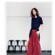 UNIQLO女裝精紡美麗諾圓領開襟外套 (長袖) 、UNIQLO女裝精紡美麗諾 圓領毛衣 (5分袖) 、UNIQLO女裝絲絨寬褲 ※其他配件為私物