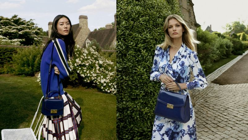 TORY BURCH 2017秋冬系列廣告大片由中國超模劉雯及立陶宛超模Edita Vilkeviciute共同演繹全新JULIETTE手提包($25,900)及迷你手提包($20,900)系列包款。