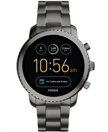 Q Explorist觸控式螢幕智慧型腕錶 煙灰色不鏽鋼錶帶 NT11,300(FTW4001)