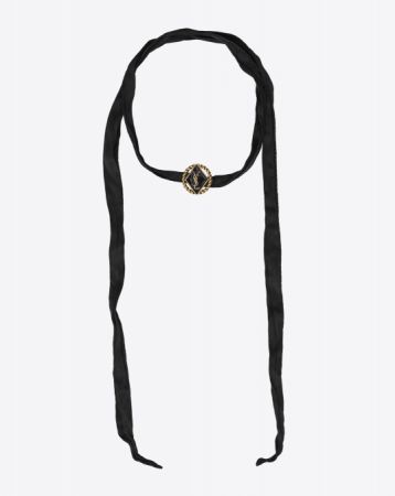Logo 金屬鑲框頸練,Saint Laurent,NT12,450。