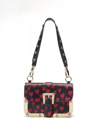 星星鉚釘鑲框肩背包,Red Valentino,NT29,800。
