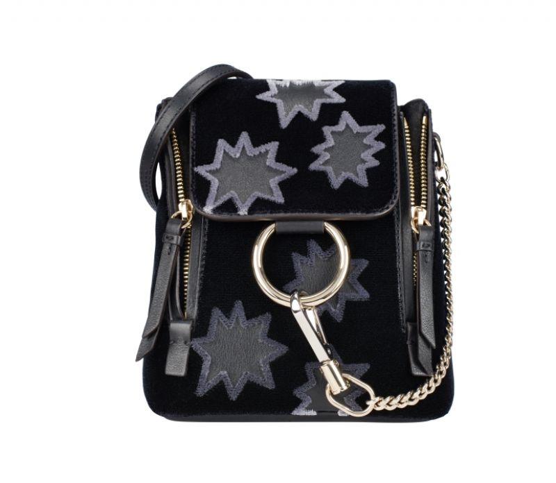 星星圖案麂皮拼接後背包,Chloé,NT63,700。