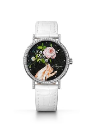 Classique 系列腕錶,琺瑯微繪與點描工藝面盤,Breguet。