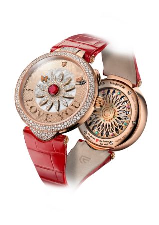 Christophe Claret Marguerite 玫瑰金腕錶2017新款,建議售價NT2,980,000。