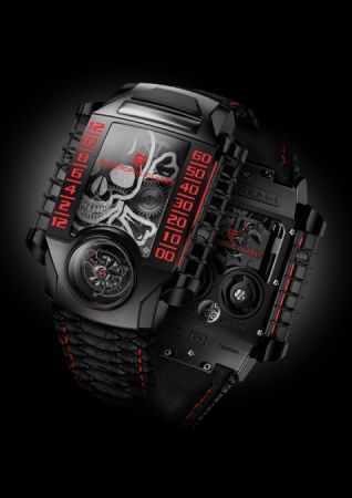 Christophe Claret X-Trem-1 StingHD限量版腕錶,對腕錶呼氣鏡面會出現骷髏圖騰。