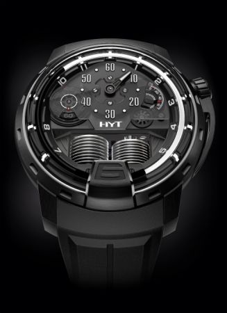 HYT H1 Ghost 液壓顯示腕錶,建議售價NT2,280,000。