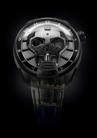 HYT Skull Bad Boy 液壓顯示腕錶,建議售價NT3,380,000。