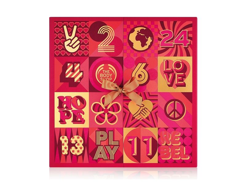The Body Shop 2017聖誕倒數月曆,NT5,500。全台限量30個,12月1日於台中新光三越百貨獨家販售。