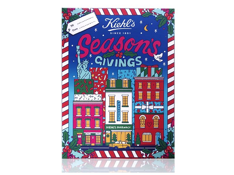 Kiehl's X Kate Moross 2017聖誕倒數月曆,NT2,800。11月開賣。