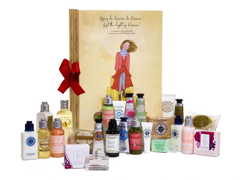 L'OCCITANE 歐舒丹 2017經典節慶倒數月曆,NT2,580。10月10日至10月31日全省門市2款開放預購,11月正式開賣。
