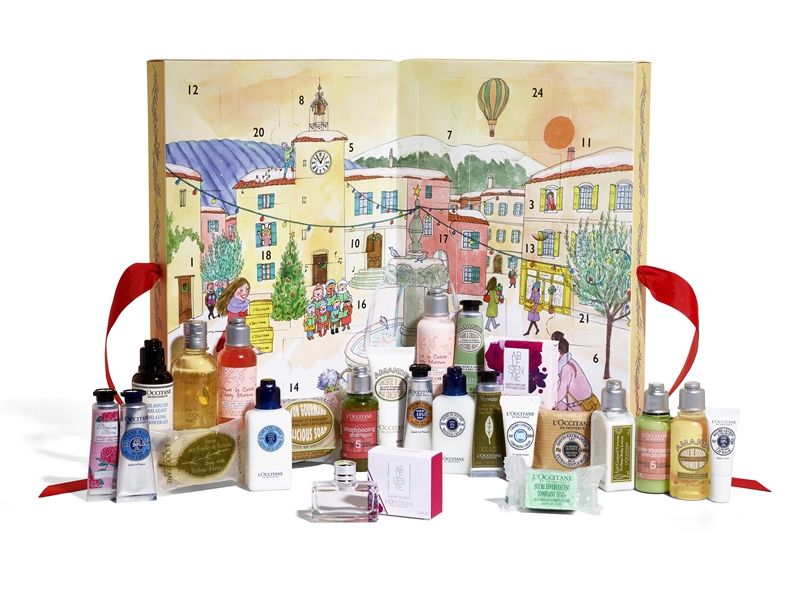L'OCCITANE 歐舒丹 2017經典節慶倒數月曆,NT2,580。10月10日至10月31日全省門市2款開放預購,11月正式開賣。