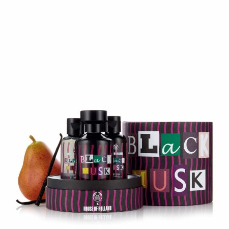 THE BODY SHOP黑麝香絲柔經典原裝禮盒(沐浴膠 60ml + 潤膚乳 60ml +淡雅香水 60ml)NT1,980