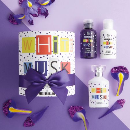 THE BODY SHOP白麝香絲柔經典原裝禮盒(沐浴膠 60ml + 潤膚乳 60ml +淡雅香水 60ml)NT1,980