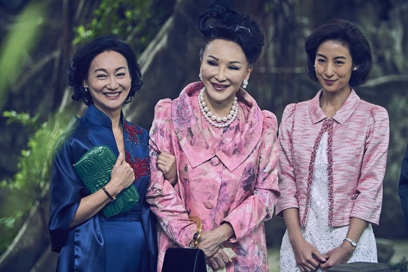 惠英紅在《血觀音》裡飾演古董商棠夫人,與一群官太太們有高來高去的精彩對手戲。