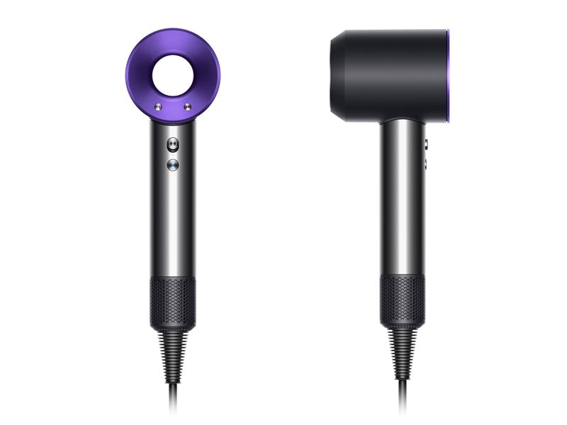 Dyson Supersonic吹風機神秘黑限定盒裝版,以黑色皮質外盒,搭配黑紫色吹風機,限時限量體驗。NT16,200。