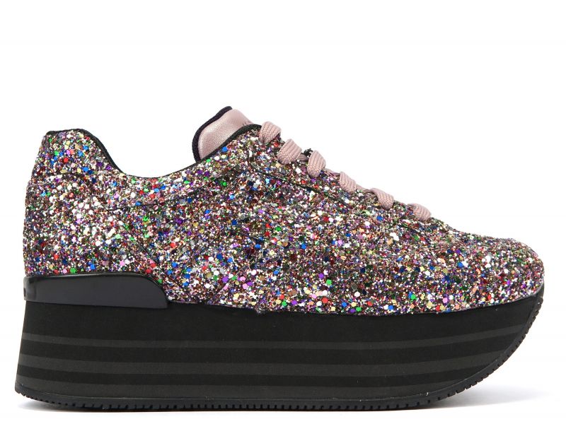 HOGAN MAXI H222 彩色星砂繫帶休閒鞋 售價NT$22,200