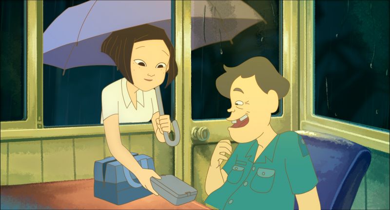爸爸好像看起來更老了,頭髮更白了。