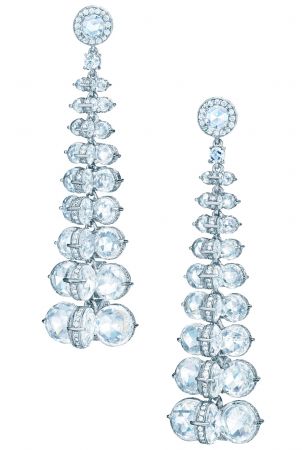 Tiffany 垂墜式鉑金鑽石耳環(Gal Gadot 佩戴款) NT$8,170,000