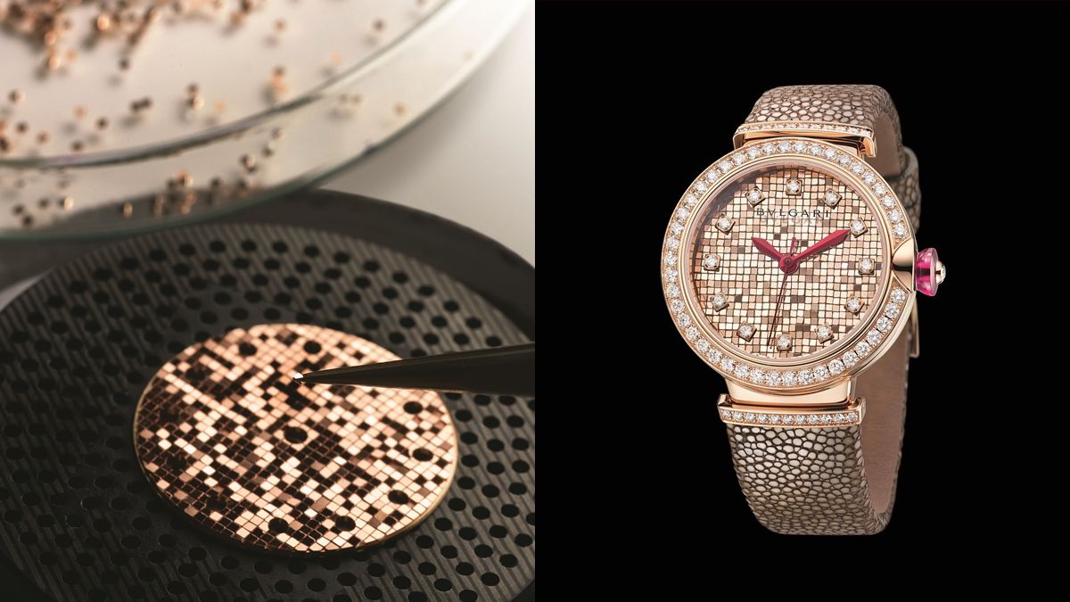 【鐘錶小學堂】700個微型金磚、每塊大小0.84mm…寶格麗Bulgari Lucea Mosaic腕錶的工藝揭密!