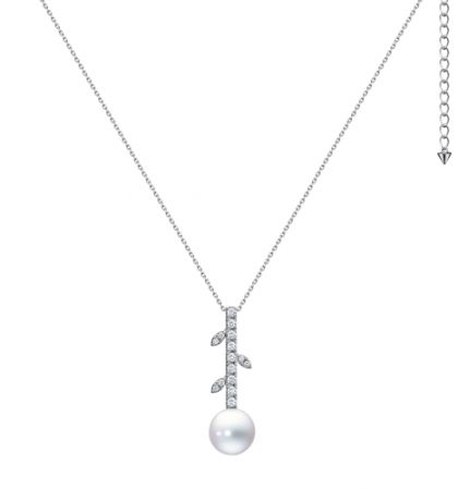 TASAKI kugel 南洋珍珠鑽石白金項鍊,NT195,000。