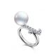 TASAKI kugel 南洋珍珠鑽石白金戒指,NT168,000。