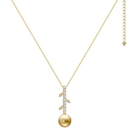 TASAKI kugel 南洋珍珠鑽石黃金項鍊,NT195,000。