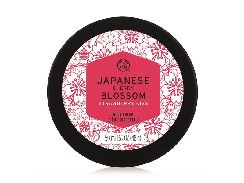 The Body Shop日本櫻花親親草莓身體美膚霜200ml,NT990