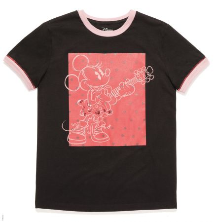 Minnie Mouse with Guitar T-shirt_BLK TWD 5,500