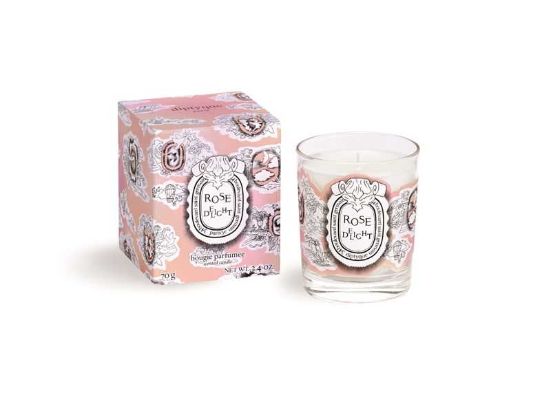 diptyque Rose Delight玫瑰軟糖迷你香氛蠟燭70g,NT1,380