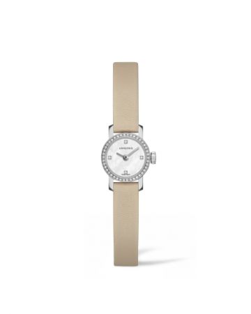 Longines 浪琴錶迷你系列,鑲鑽珠寶錶 (L2.303.0.87.4),建議售價NT46,700。
