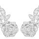 2018年新款Piaget Rose耳環18K白金鑲嵌208顆圓形美鑽 (約4.32克拉)G38U0076台幣參考價格965000
