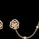 2018年新款Piaget Rose耳環18K玫瑰金鑲嵌2顆圓形美鑽 (約0.06克拉)G38U0077台幣參考價格 120,000