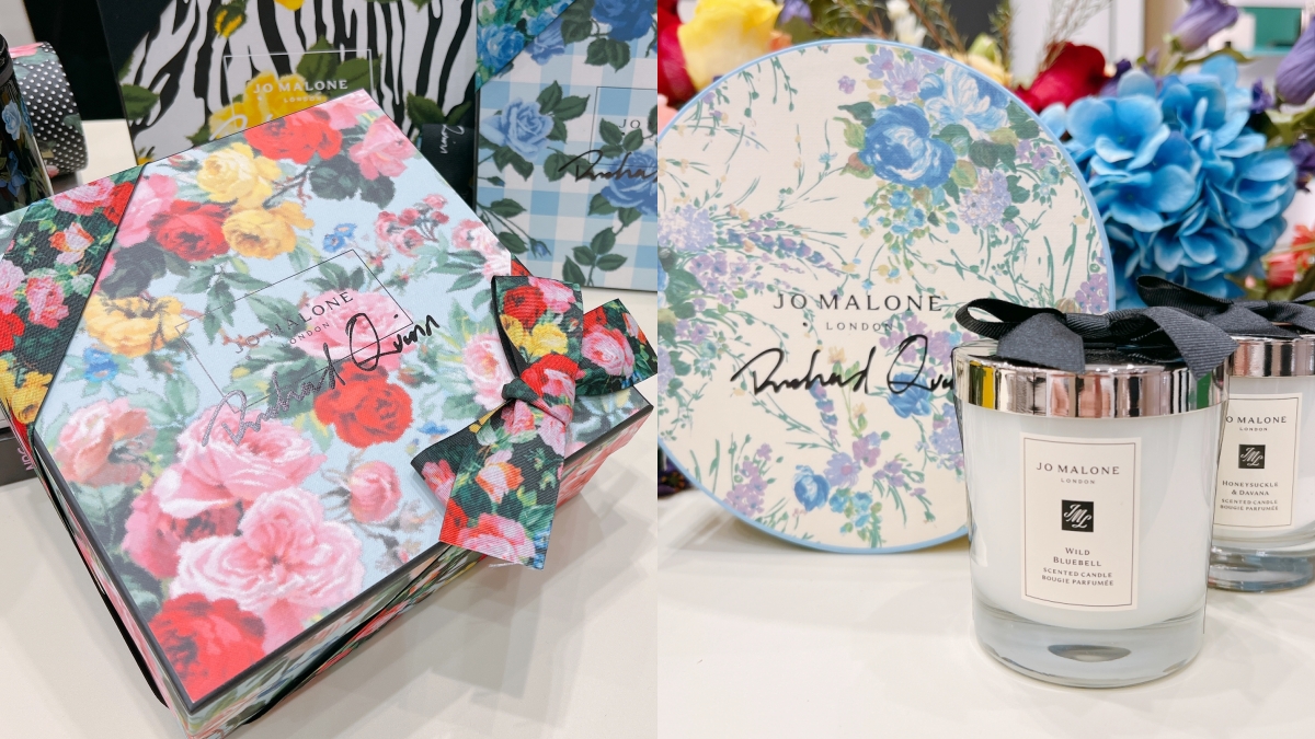 Jo Malone London Richard Quinn設計師限量系列，華麗英式花卉包裝蠟燭 
