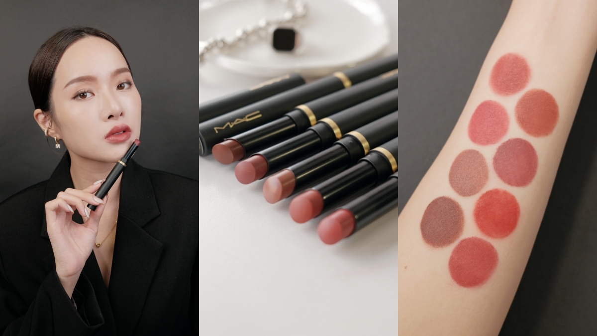 M·A·C全新絲柔粉霧奢緞唇膏登場！小紅書熱議細管「黑魔杖」，絕美12新色一次看